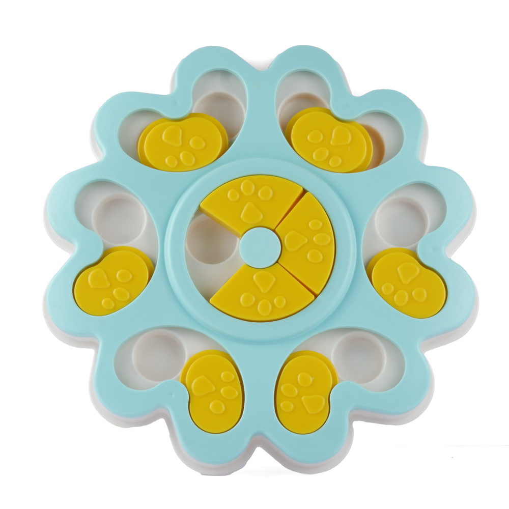 Pet Vogue Slow Feeder Flower Shaped Toy for Dogs and Cats (Blue) image 2