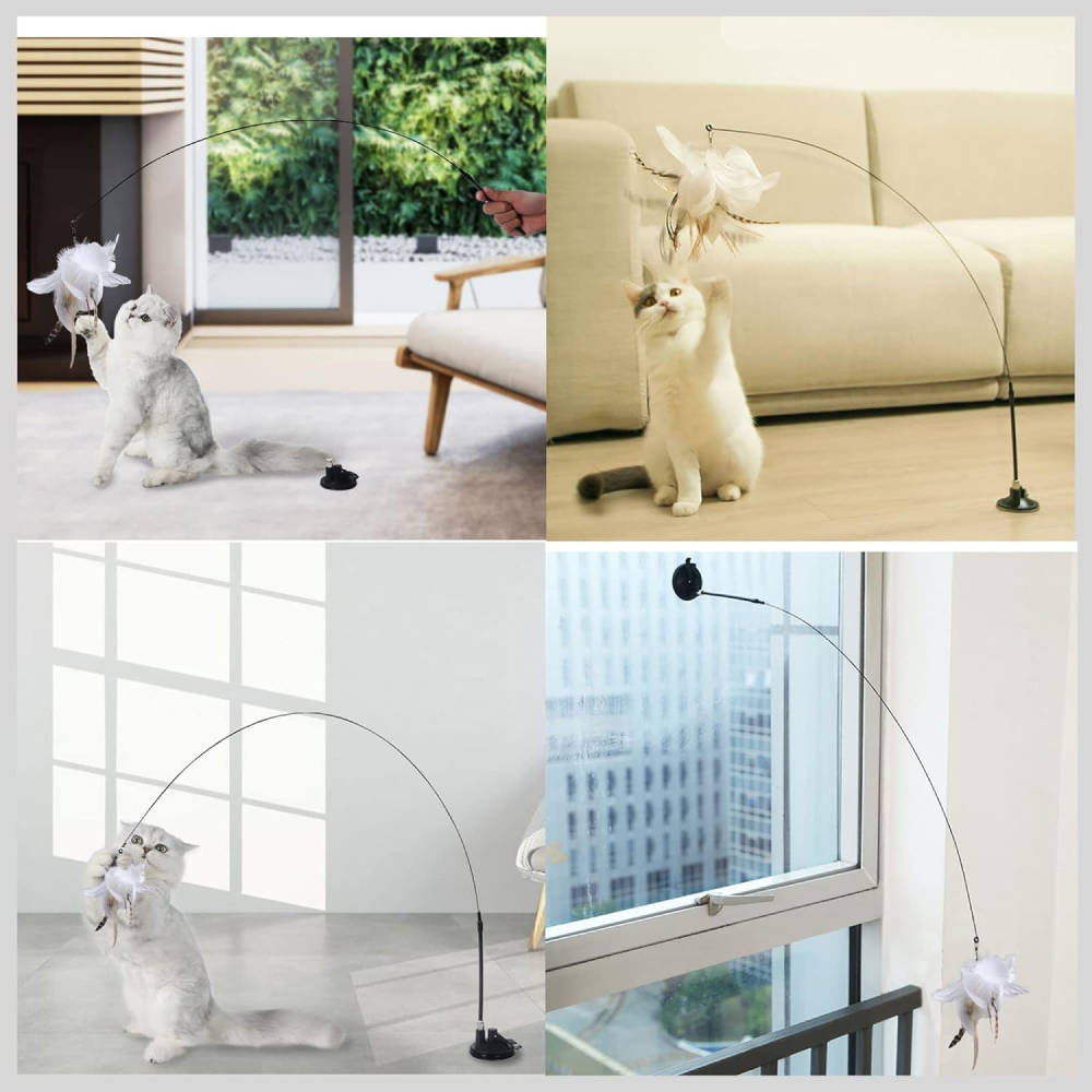 QPets Wand Teaser Rod Toy for Cats image 5