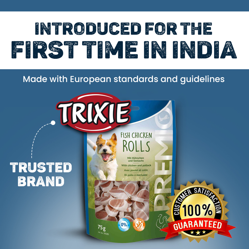 Trixie Premio Fish and Chicken Rolls Dog Treats image 2