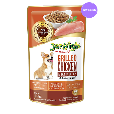 JerHigh Grilled Chicken in Jelly Dog Wet Food