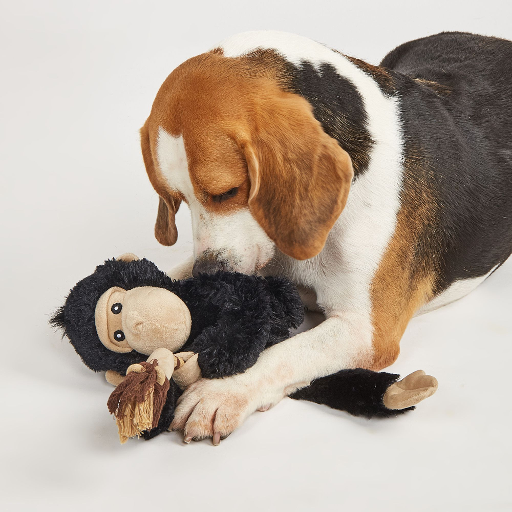 Barkbutler x Fofos Wildlife Gorilla Plush Toy for Dogs image 7