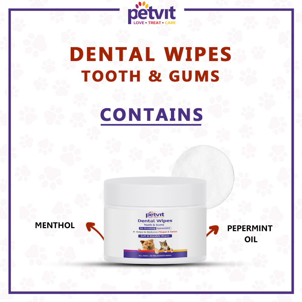 Petvit Dental Wipes for Dogs and Cats image 6