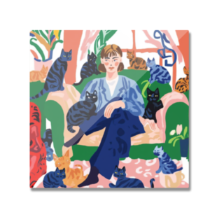 EverythingBoho Cat Mom Fridge Magnet