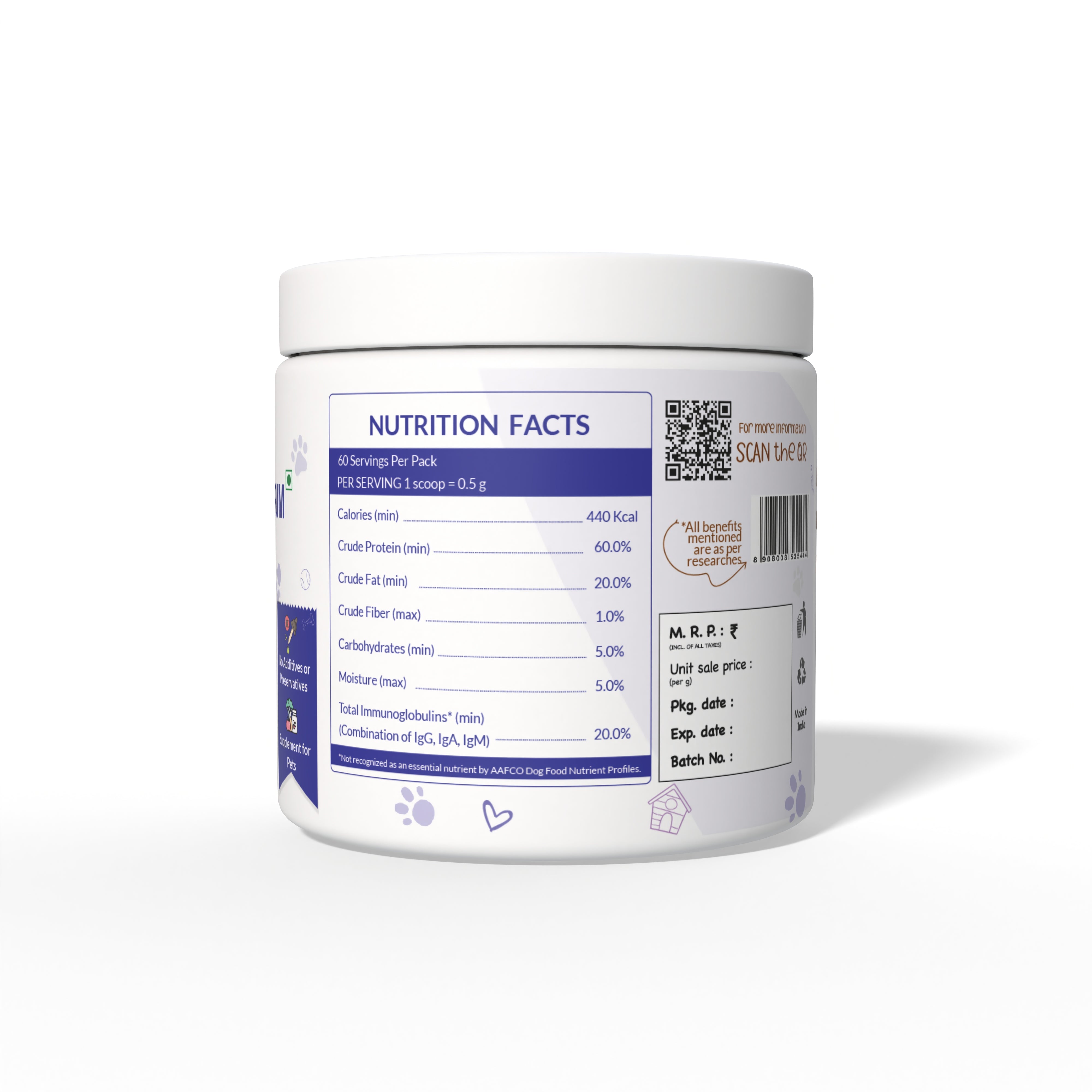 HYE Pets Bovine Colostrum Powder for Dogs & Cats image 3