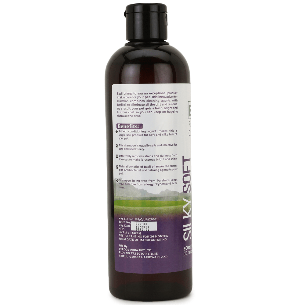 Basil Silky Soft Conditioning Dog Shampoo image 3