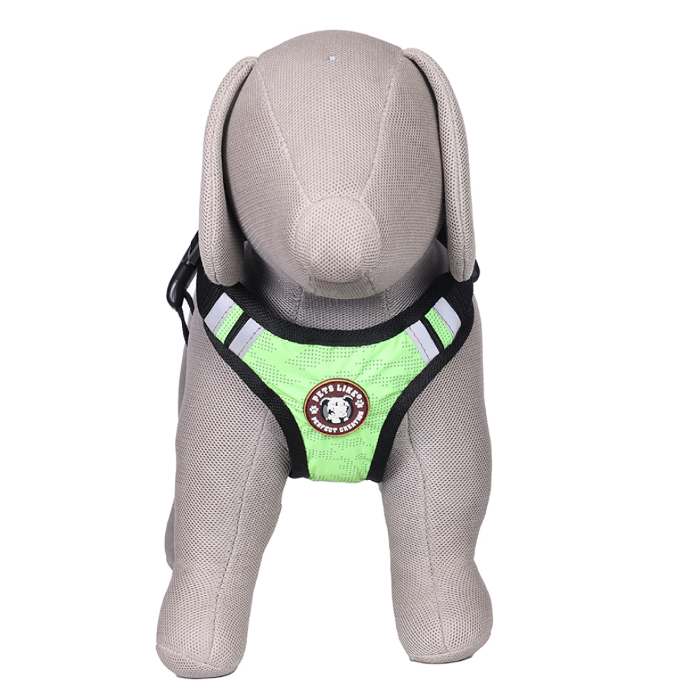 Pets Like Padded Double Side Harness for Dogs (Neon Green) image 3