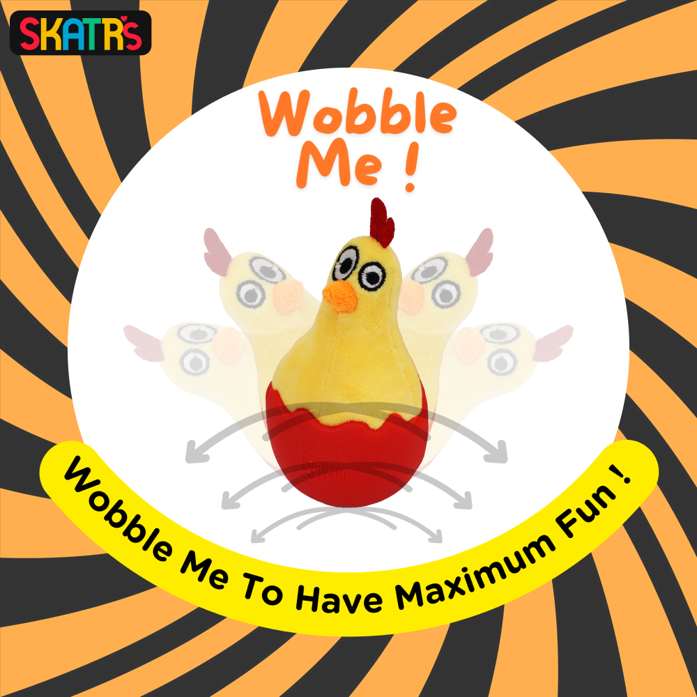 Skatrs Chicken in Egg Wobble Toy for Dogs image 3