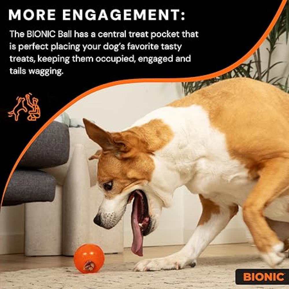 Bionic Ball Toy for Dogs (Orange) image 5
