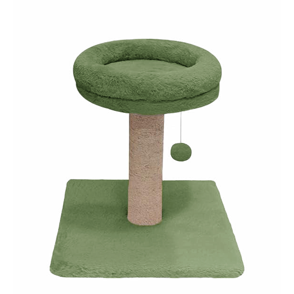Furrlovers Fur Activity Cat Tree Scratching Post with Sisal Tower (Green) image 1