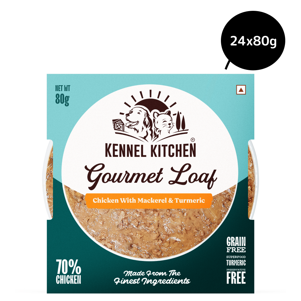 Kennel Kitchen Gourmet Loaf Chicken with Mackerel & Turmeric Puppy & Adult Dog Wet Food (All Life Stage) image 3