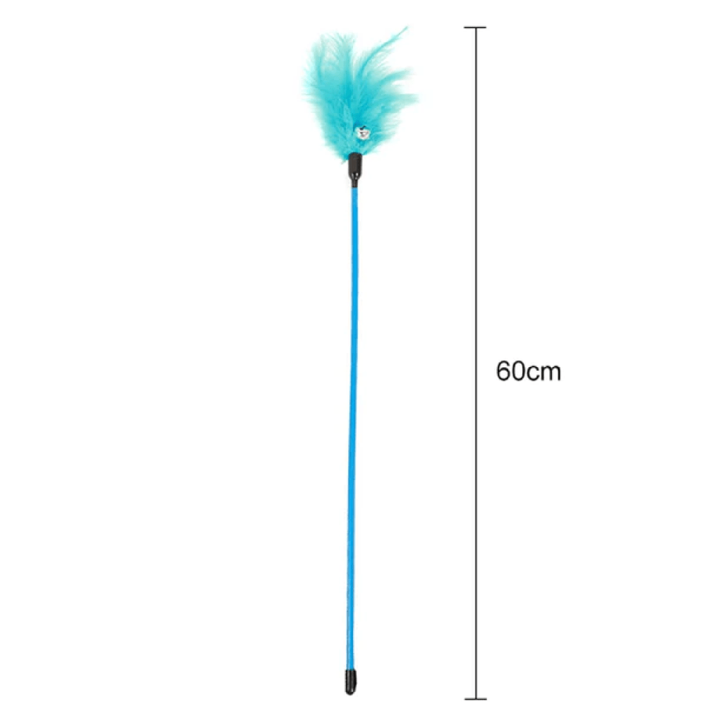 Emily Pets interactive Feather Toy for Cats (Yellow) image 2