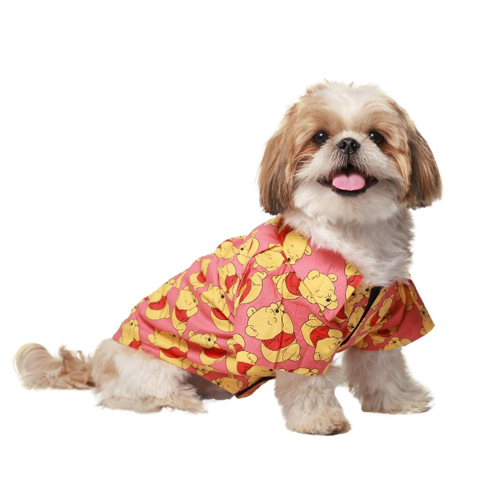 Pet Set Go Pooh Cotton Shirt for Dogs (Red) image 4