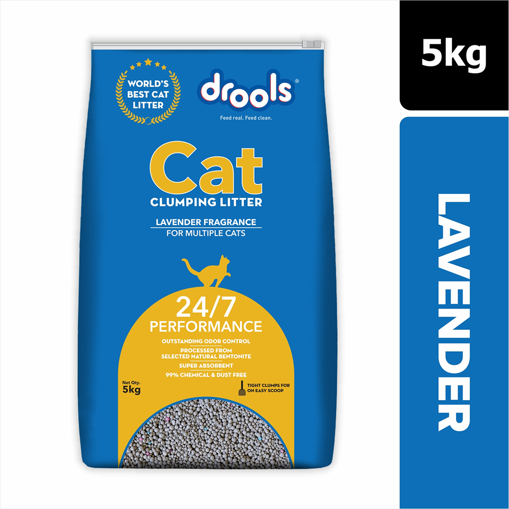 Drools Lavender Scented Clumping Cat Litter