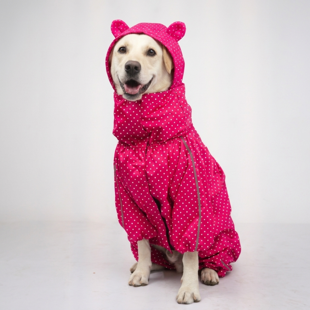 Skatrs RainFlex Raincoat for Dogs (Pink)