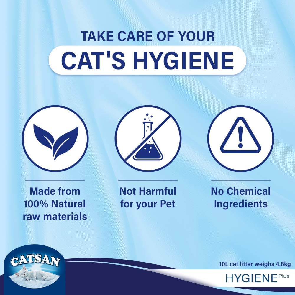 Catsan Hygiene Plus Unscented Non Clumping 100% Natural Cat Litter image 5