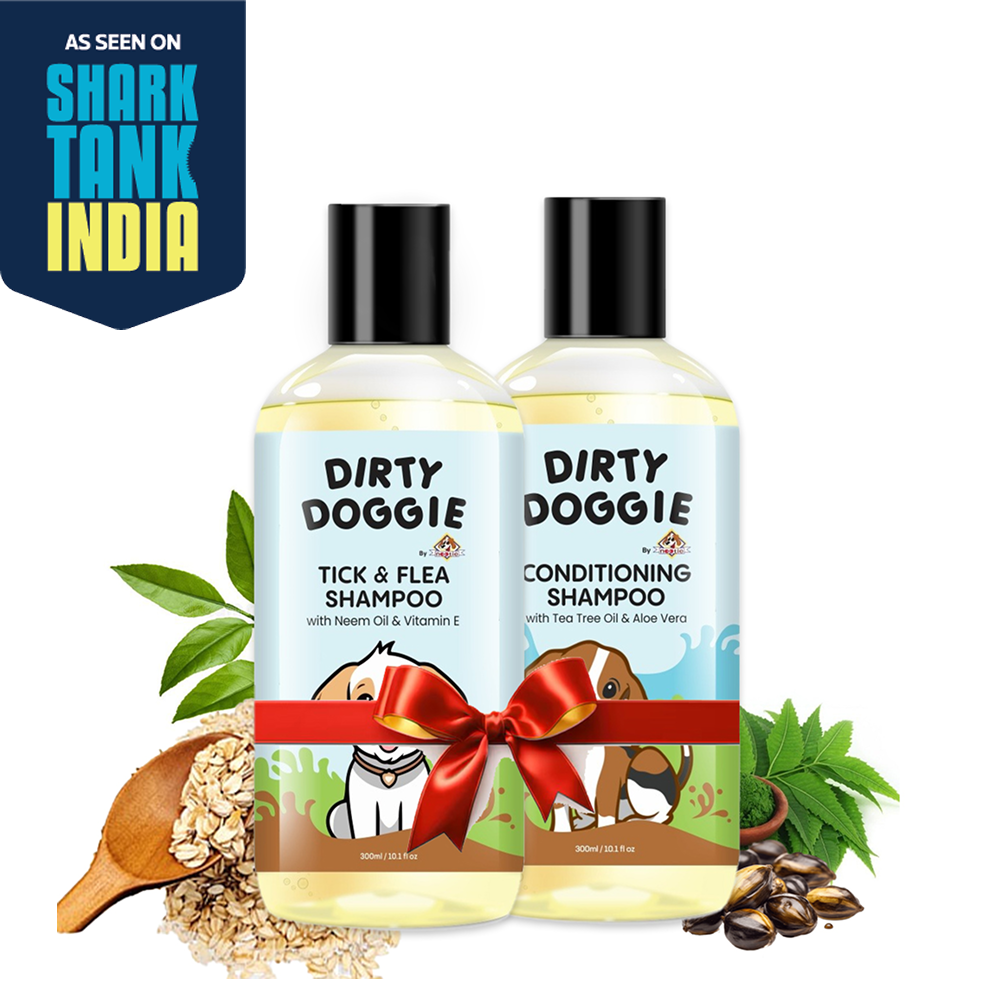 Nootie Dirty Doggie Tick & Flea and Conditioning Dog Shampoo Combo
