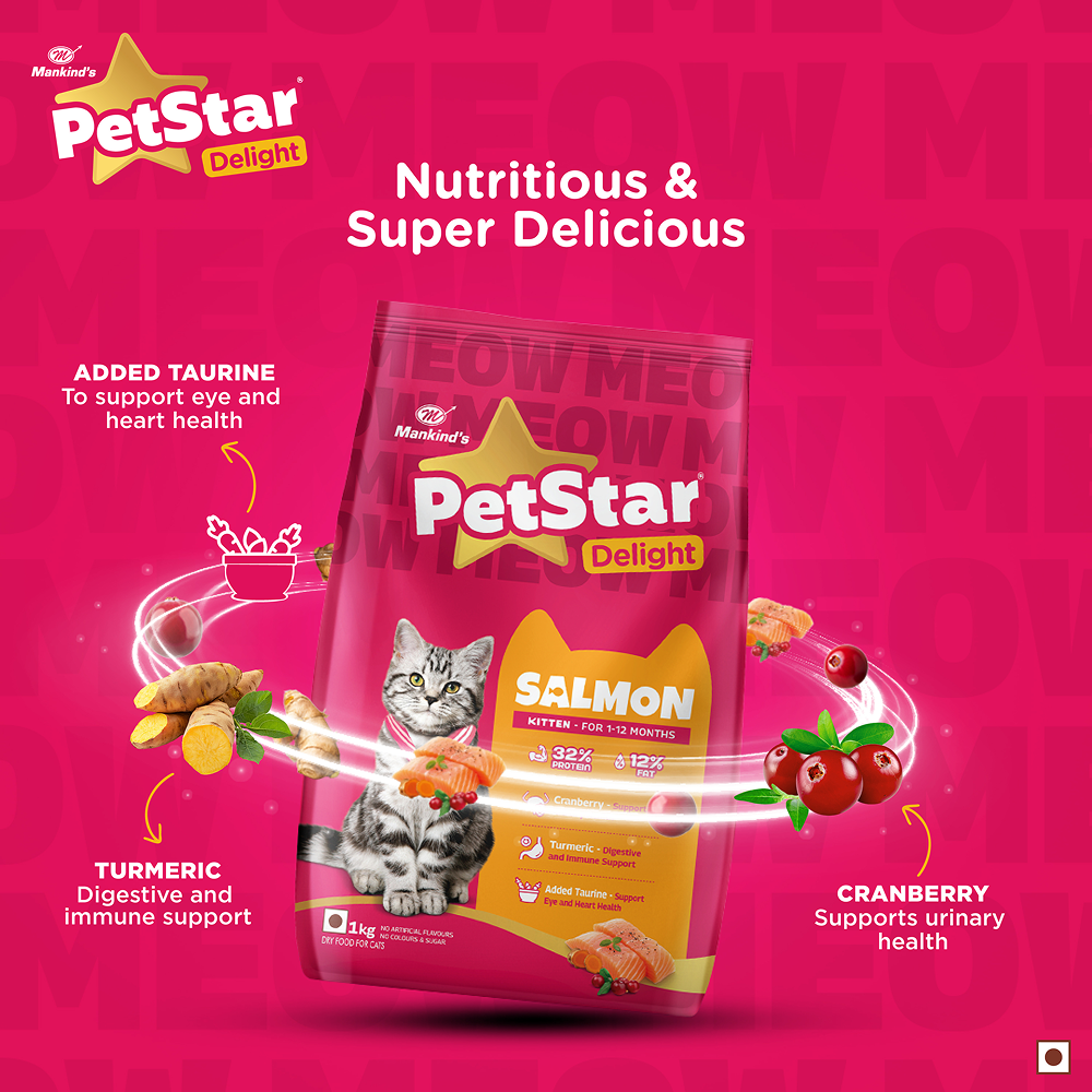 Mankind PetStar Salmon Kitten Cat Dry Food image 2