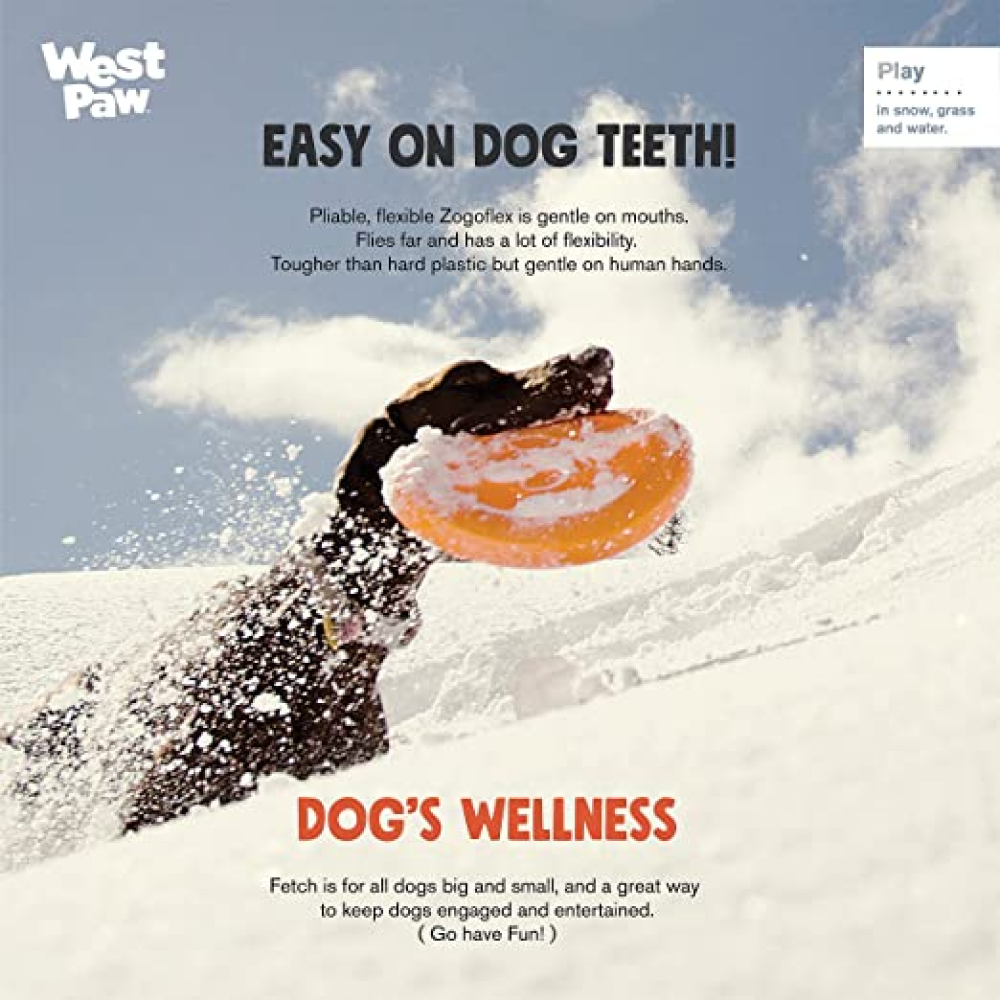 West Paw Design Zisc for Dogs (Tangerine) image 3