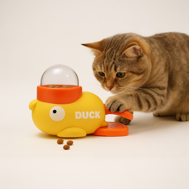 Talking Dog Club Oh Duck 3 Portion Cups Included Treat Dispenser for Dogs and Cats image 5