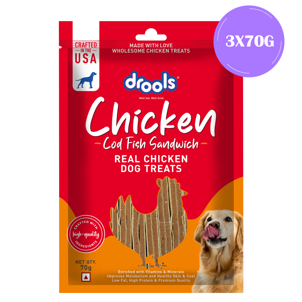 Drools Cod Fish Sandwich Dog Treats image 8