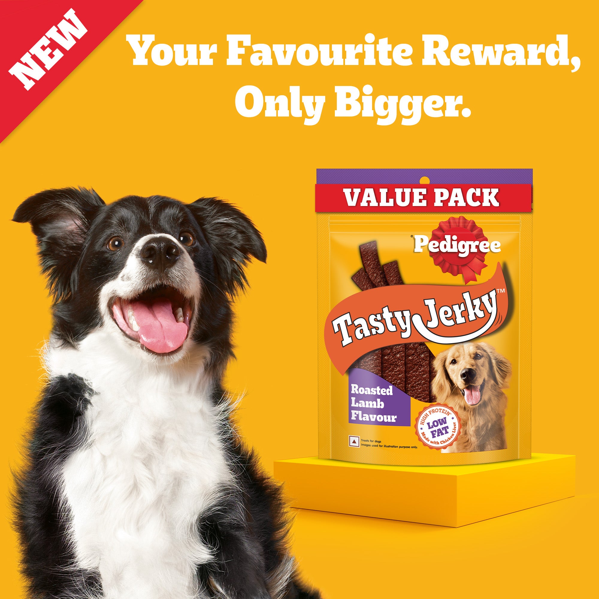Pedigree Roasted Lamb Tasty Jerky Dog Treat image 3