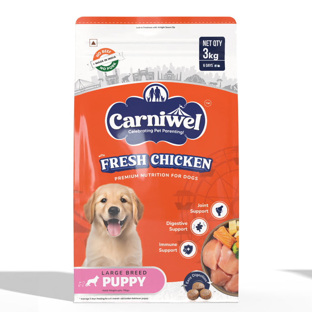 Carniwel Fresh Chicken Kibble Large Breed Puppy Dog Dry Food image 10