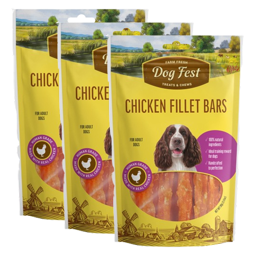 Dogfest Chicken Fillet Bar Dog Treats image 9