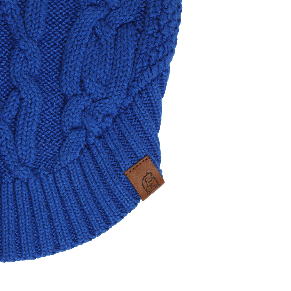 The Happy Lots Chunky Sweaters for Dogs (Bright Blue) image 2