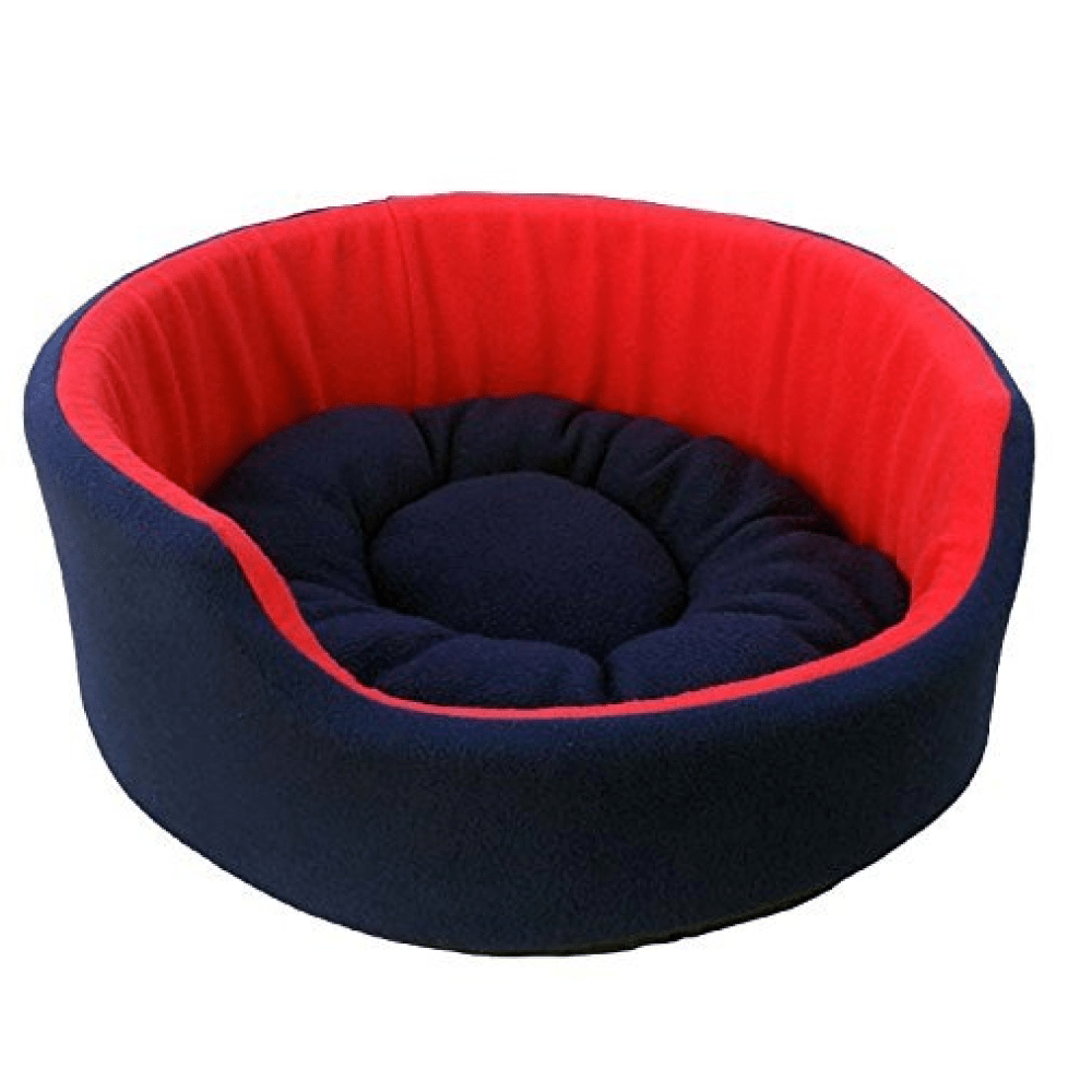 Fluffy's Pawsome Luxurious Both Side Soft Polyester Bed for Dogs and Cats (Red/Blue) image 4