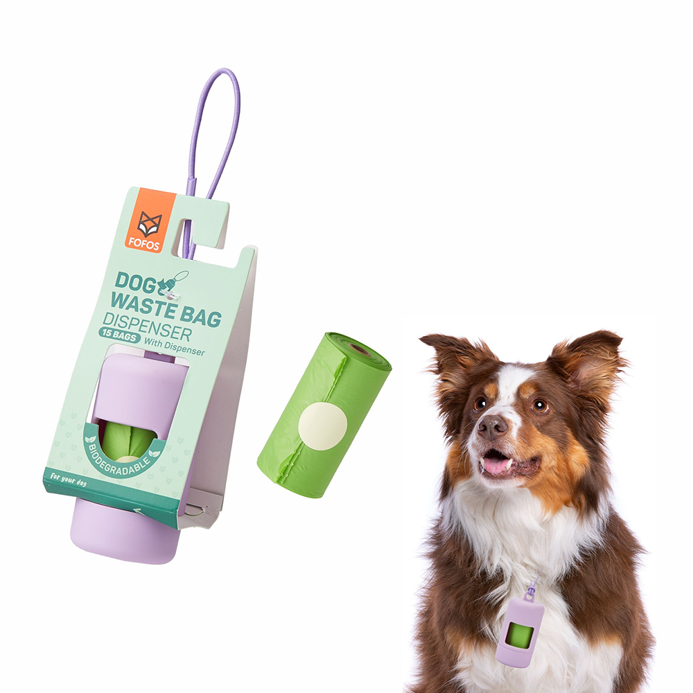 Barkbutler x Fofos Poop Bags Set for Dogs and Cats (Purple) image 2