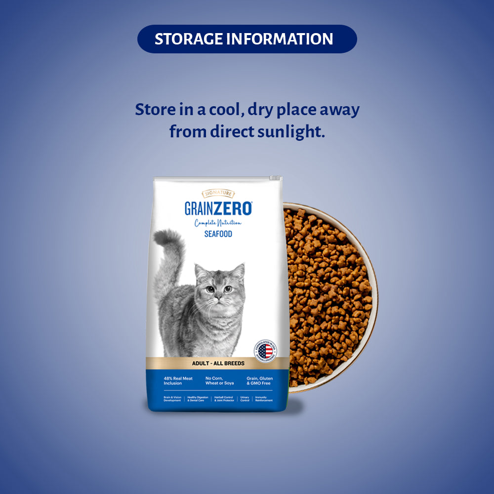 Signature Grain Zero Seafood Adult Cat Dry Food For All Breed image 6