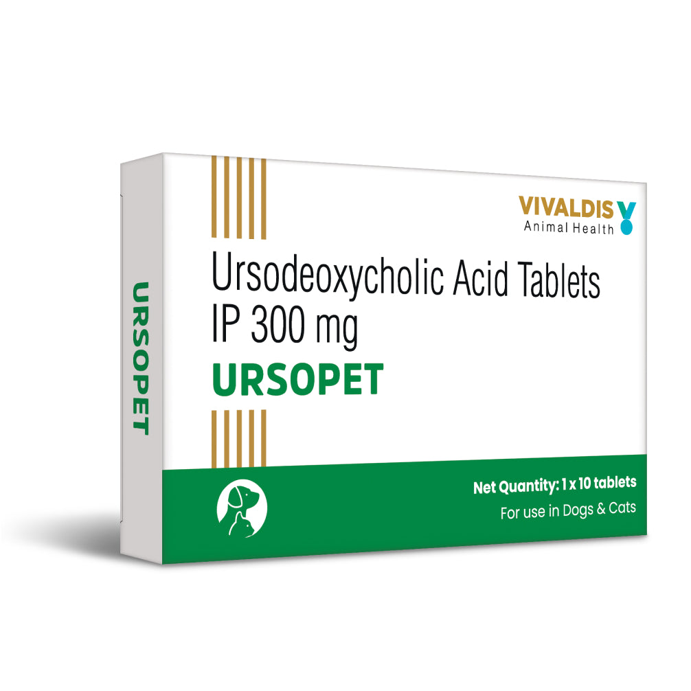 Vivaldis Ursopet Tablet 300mg (Ursodeoxycholic Acid) for Dogs & Cats image 3
