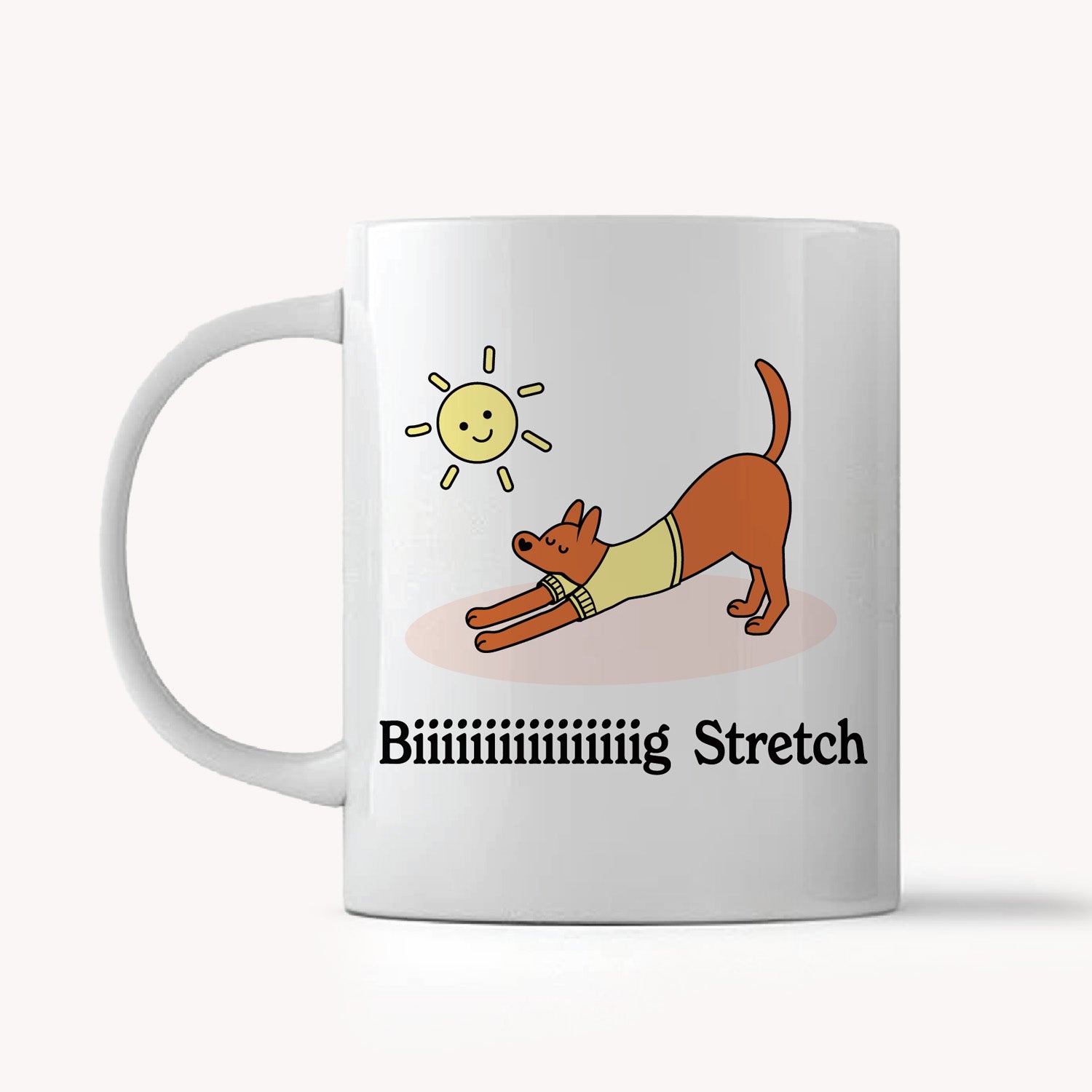 thePack Big Stretch Ceramic Coffee Mug (White) image 1