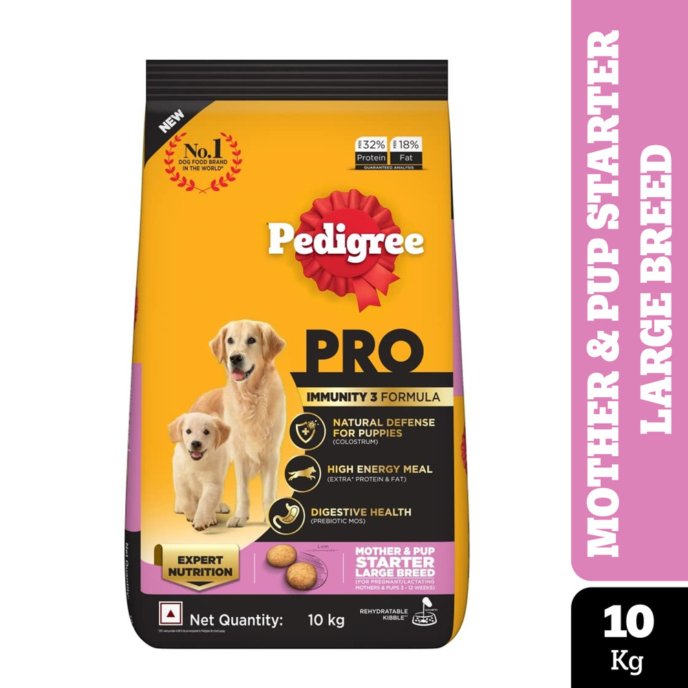 Pedigree PRO Expert Nutrition Lactating/Pregnant Mother & Puppy Starter(3 to 12 Weeks) Large Breed Dog Dry Food  (Limited Shelf Life)