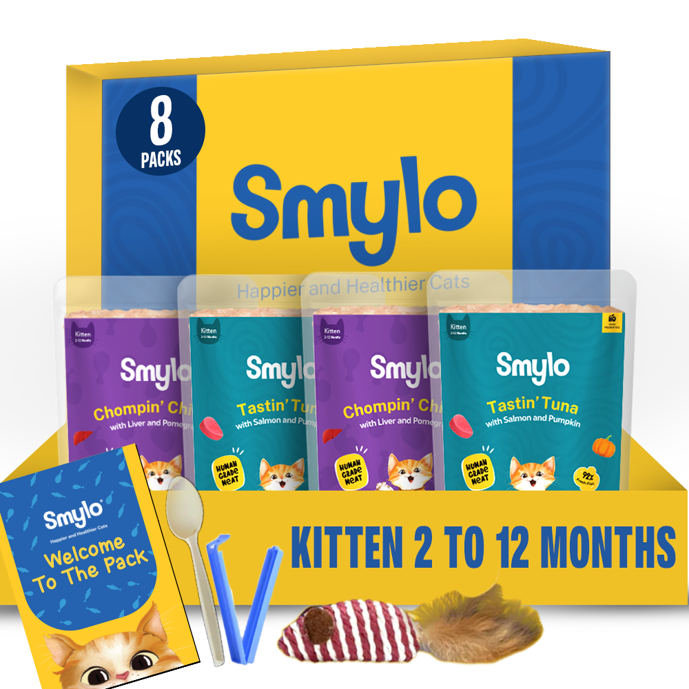 Smylo Kitten Trial Box, Tuna & Chicken, Fresh & No-Preservative Wet Cat Food