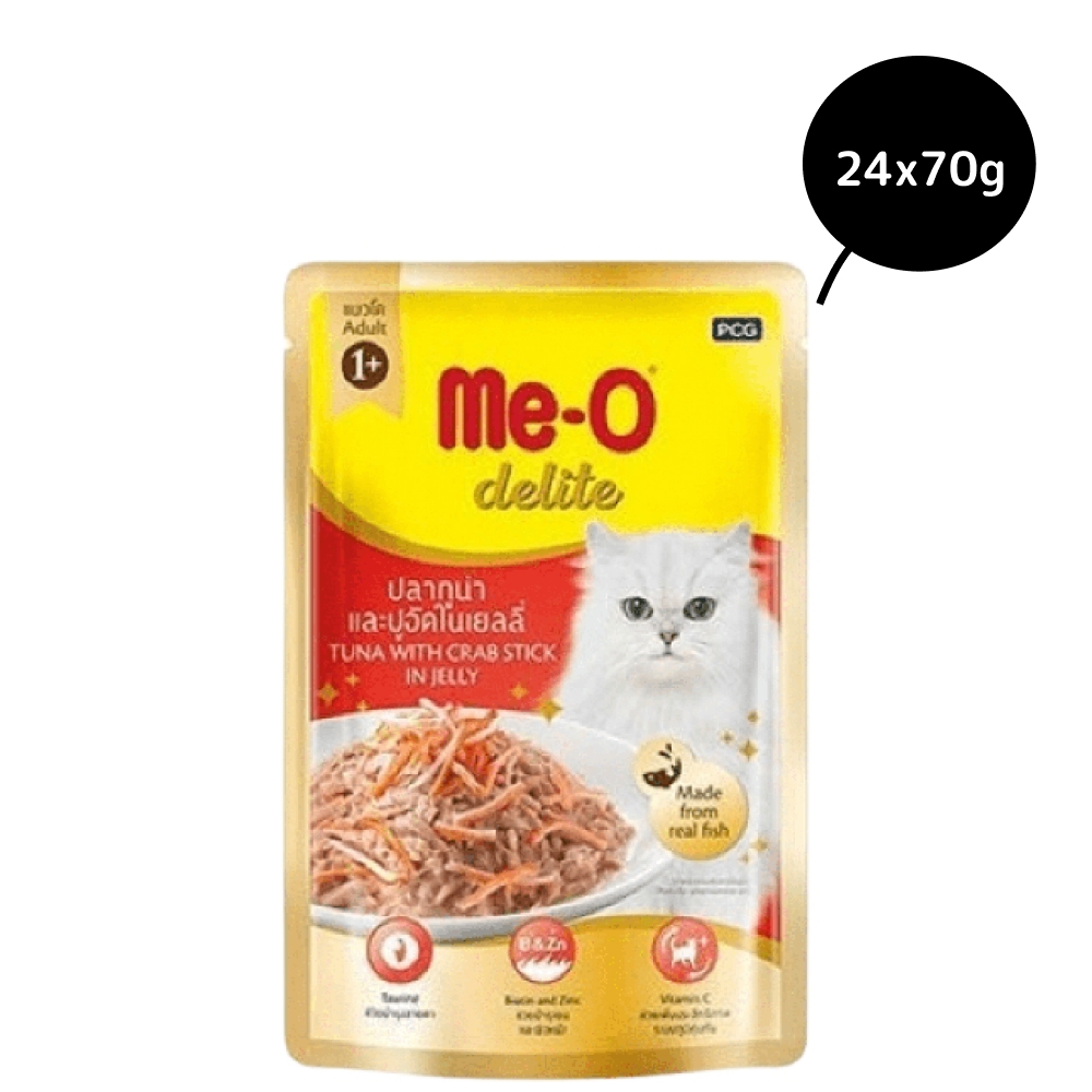 Me O Delite Tuna with Crab Sticks in Jelly Cat Wet Food image 7