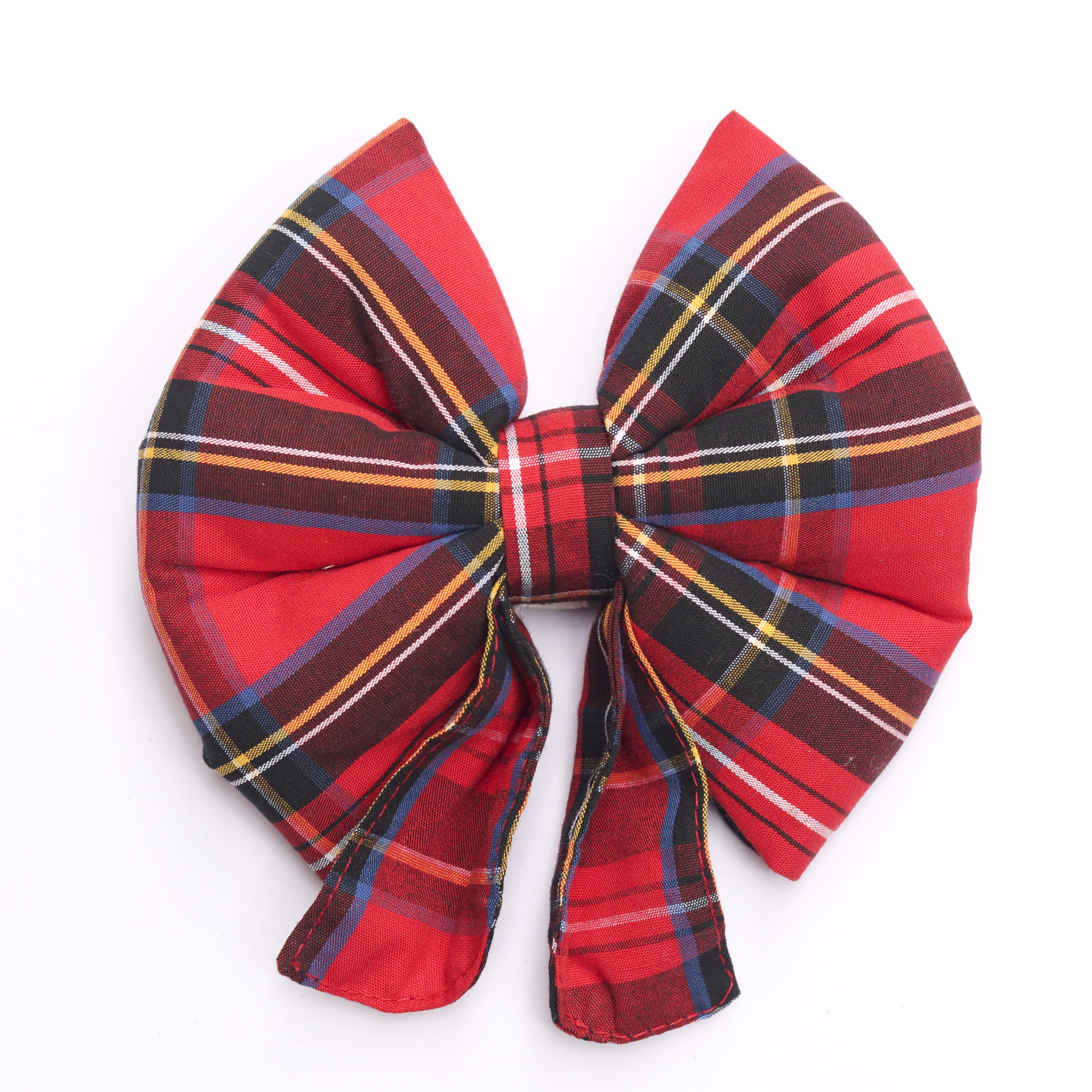 Skatrs Checkered Scottish Red Bow for Dogs and Cats image 3