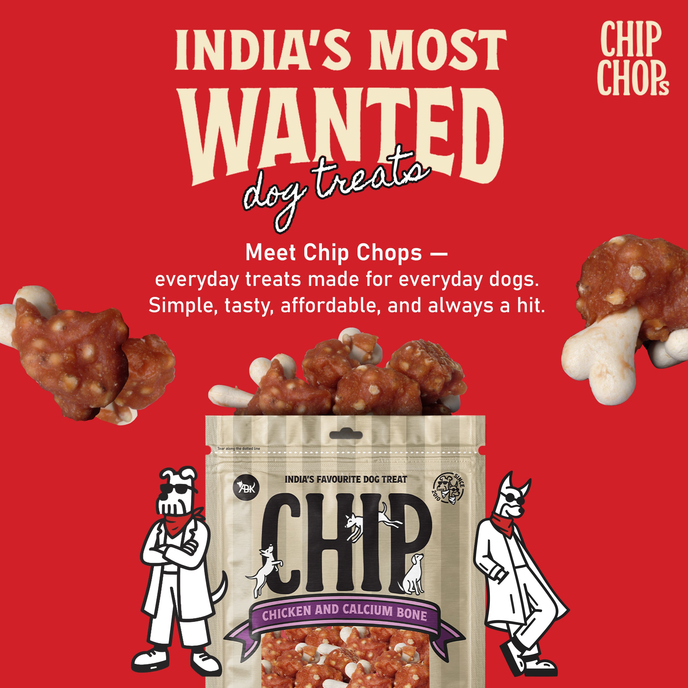 Chip Chops Chicken and Calcium Bone Dog Treats image 6