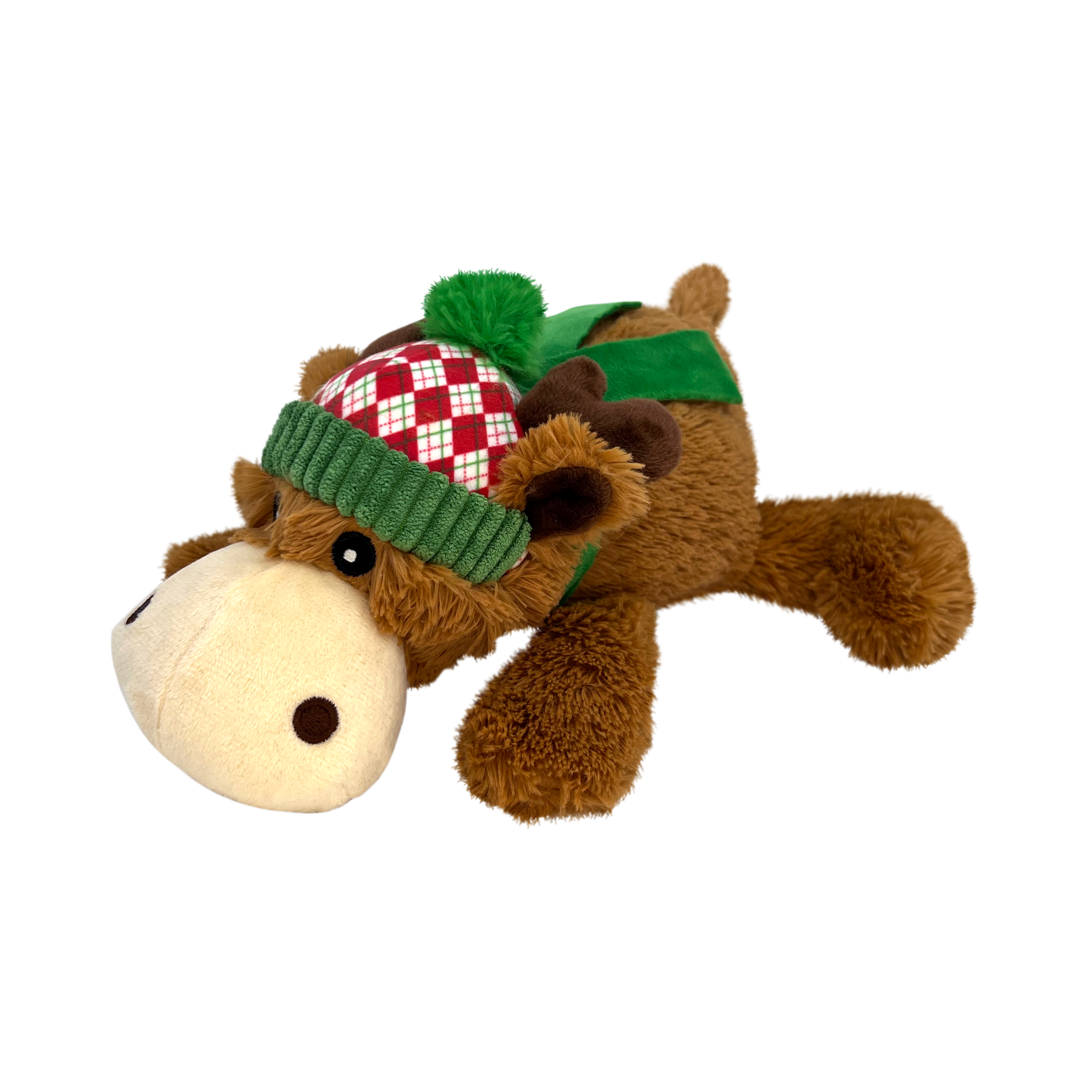 Kong Cozie Reindeer Toy for Dogs (Brown)
