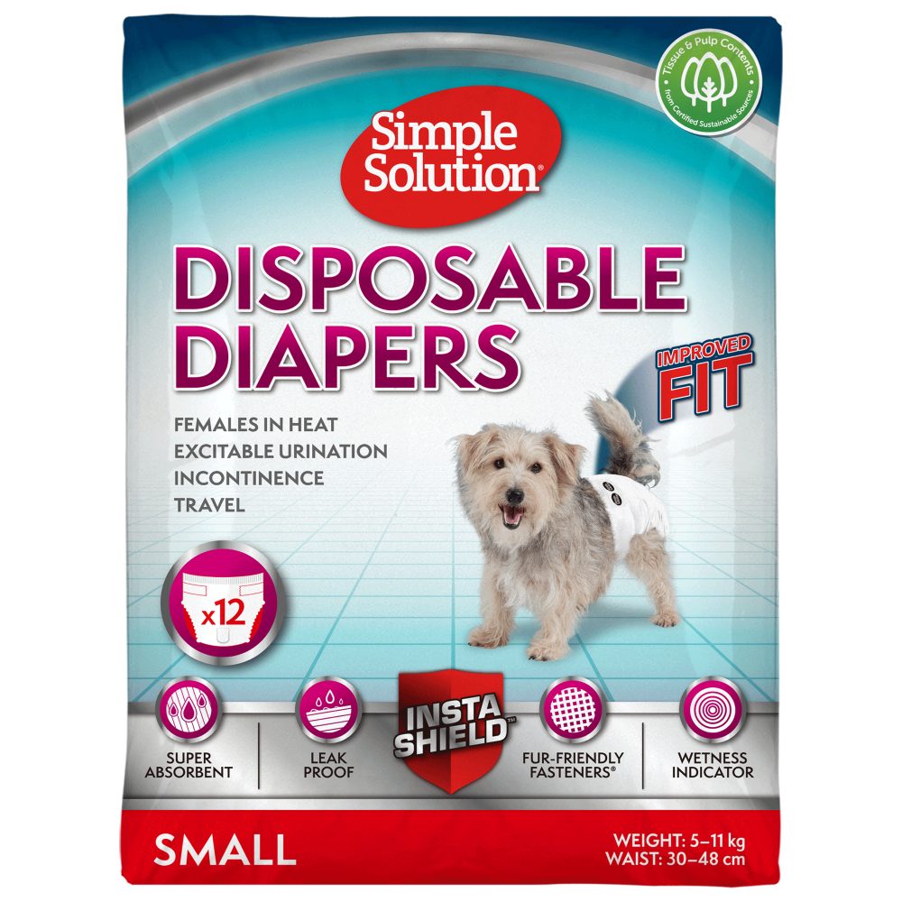 Simple Solution Disposable Diaper for Female Dogs (38x48cm)