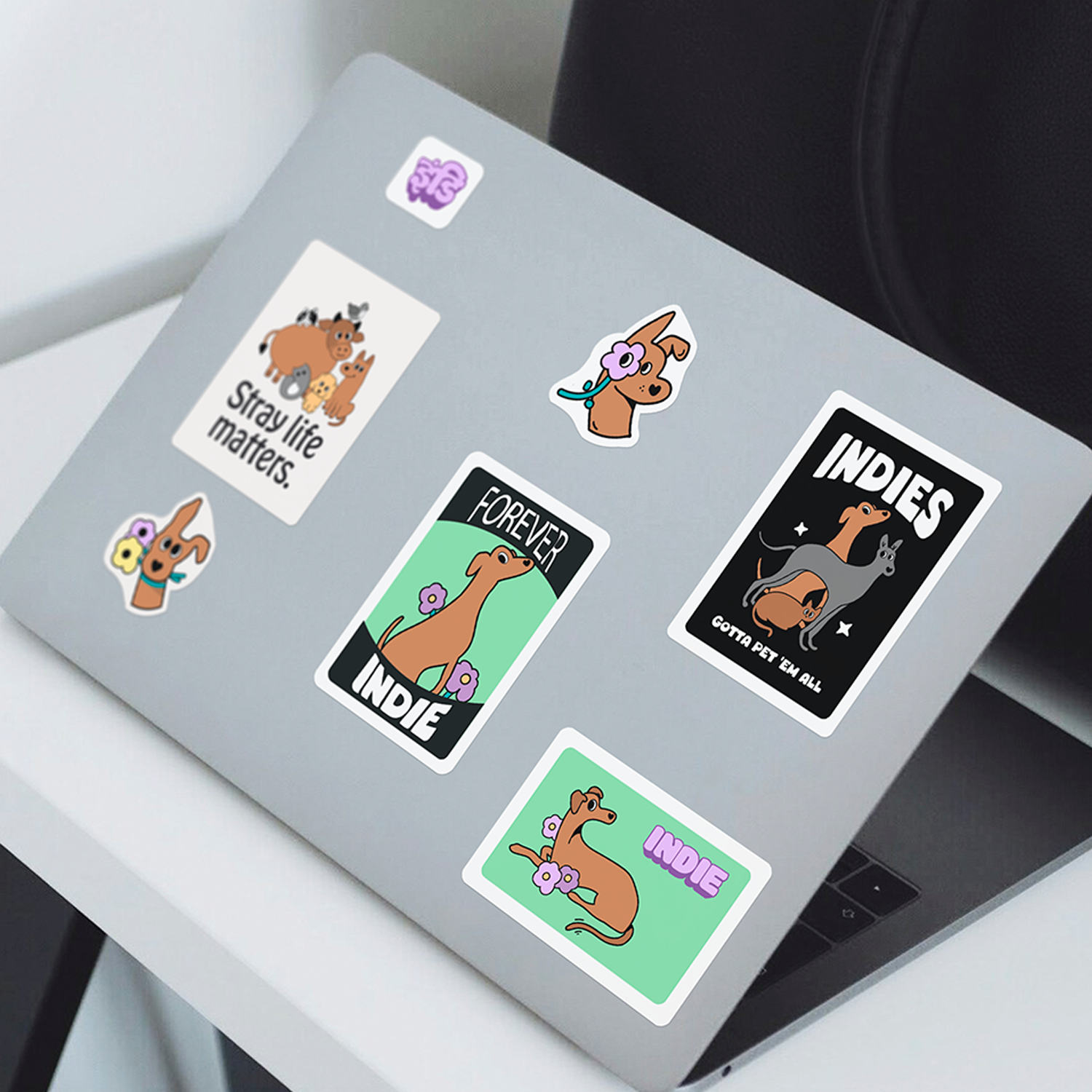 thePack Indie Dog Stickers image 9
