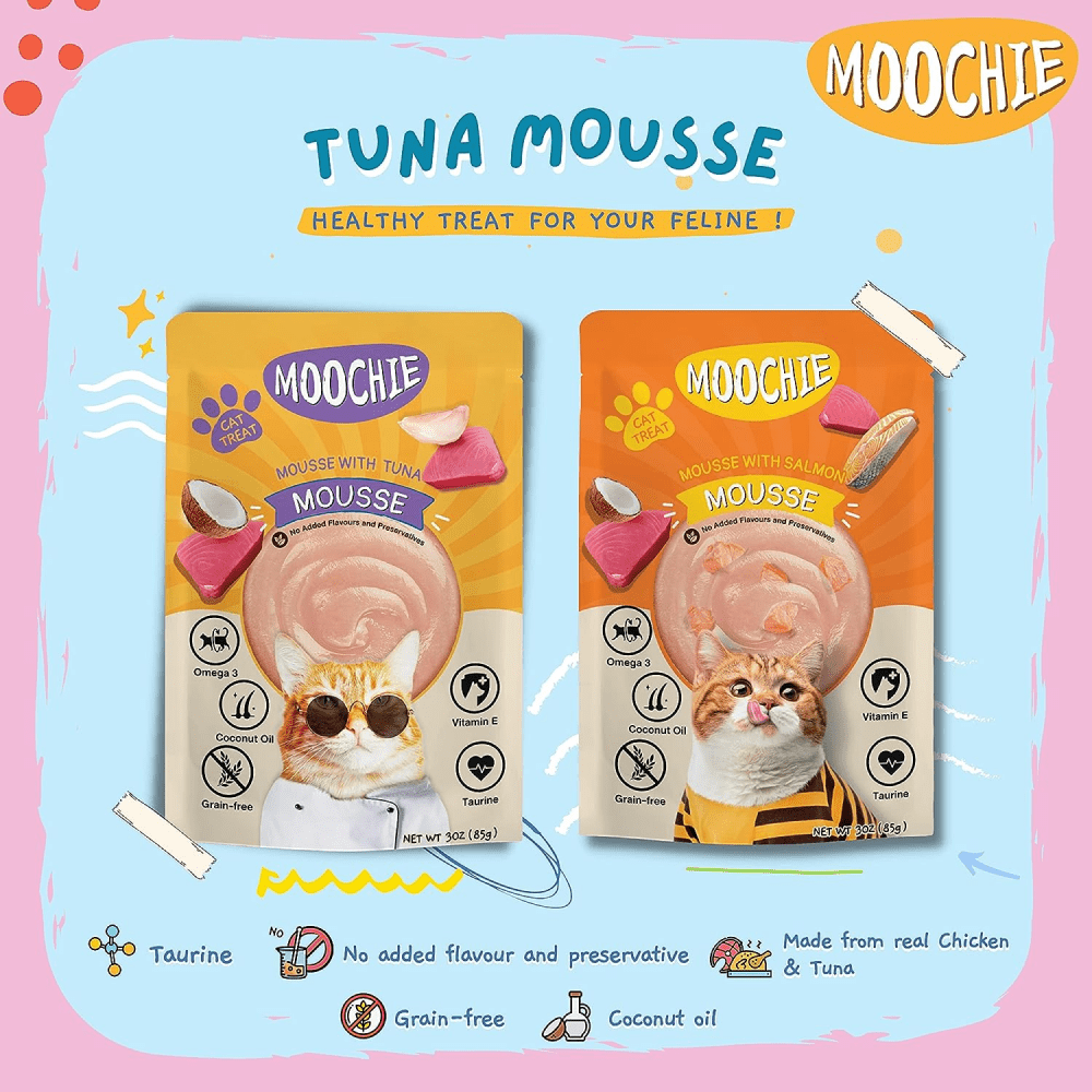 Moochie Mousse with Salmon Grain Free Cat Wet Food image 3