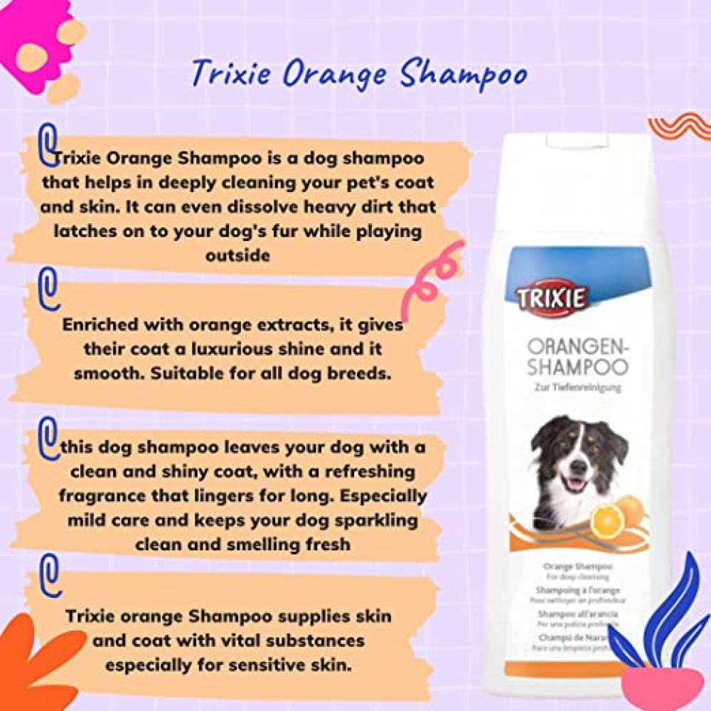 Trixie Orange Shampoo for Dogs image 3