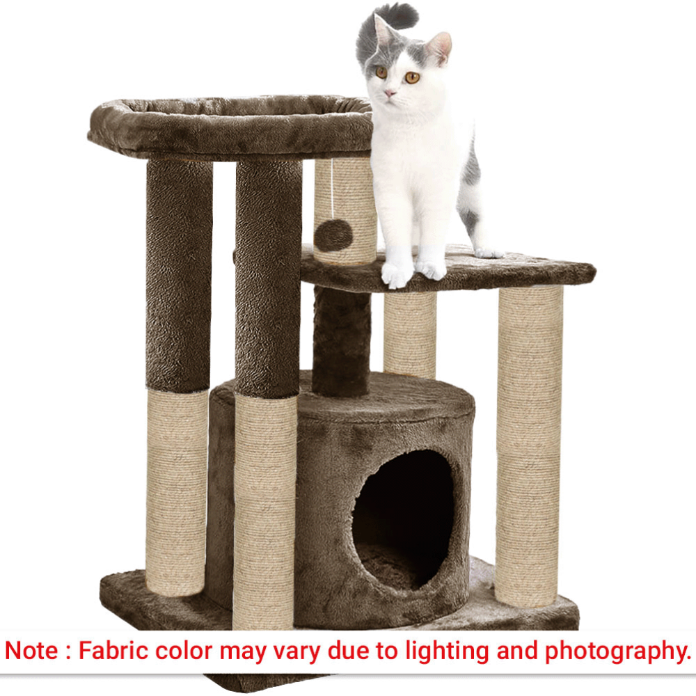 Furrlovers Cat Tree with Condo, Top Perch & Jute Rope Scratching Posts image 6