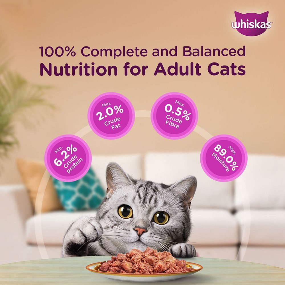 Whiskas Tuna in Jelly Meal and Chicken Gravy Adult Cat Wet Food Combo image 4
