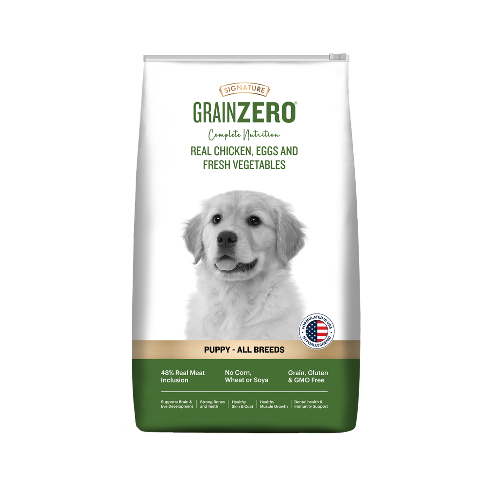 Signature Grain Zero Real Chicken, Egg and Vegetables Puppy Dog Dry Food image 8