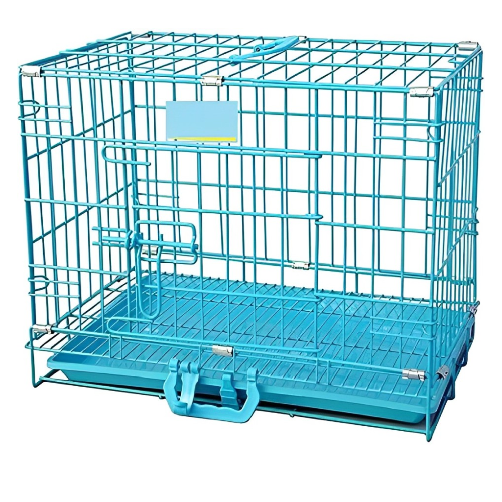 Chullbull Dual Door Heavy Duty Iron Powder Coated with Removable Tray Carrier for Dogs and Cats image 5