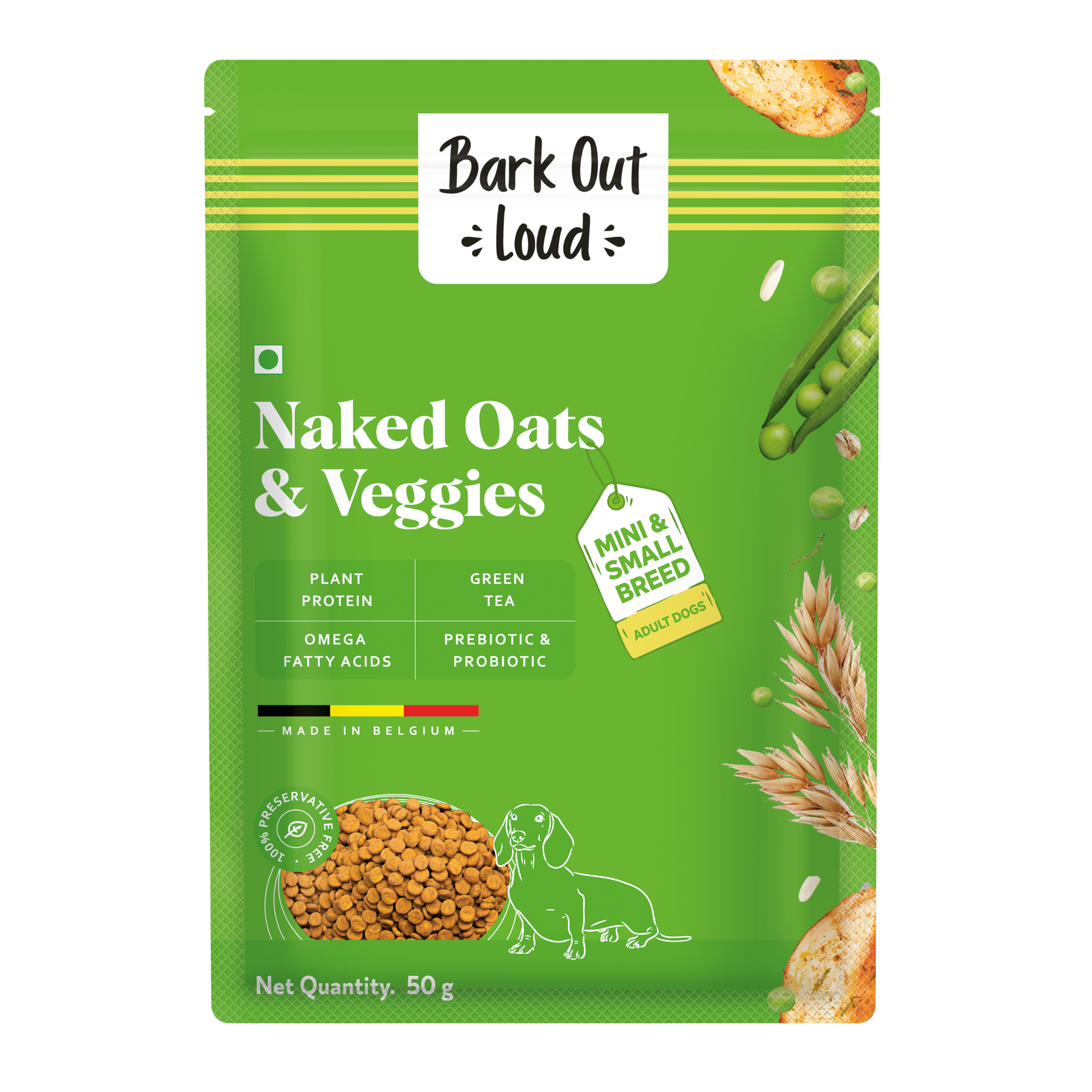 Bark Out Loud Naked Oats & Veggies, Veg Adult Dog Dry Food