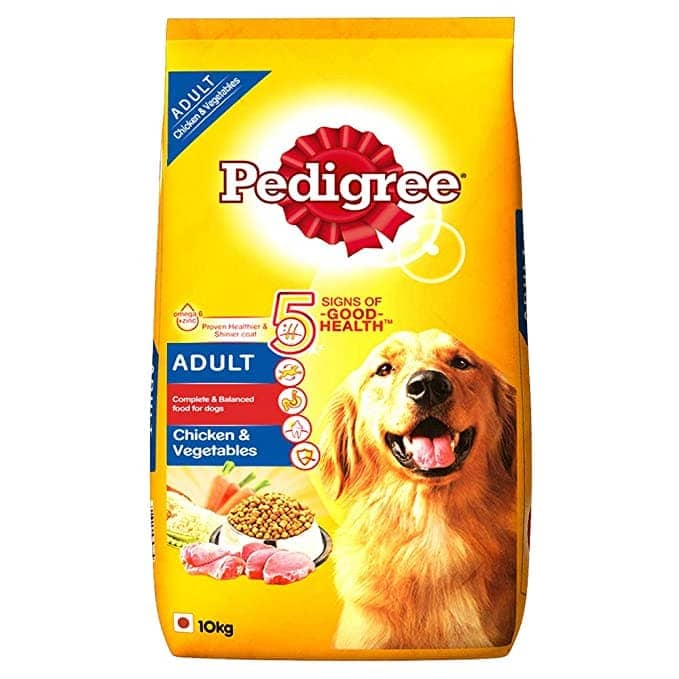Pedigree Chicken and Vegetables Dry and Chicken and Liver Chunks in Gravy Wet Adult Dog Food Combo image 2