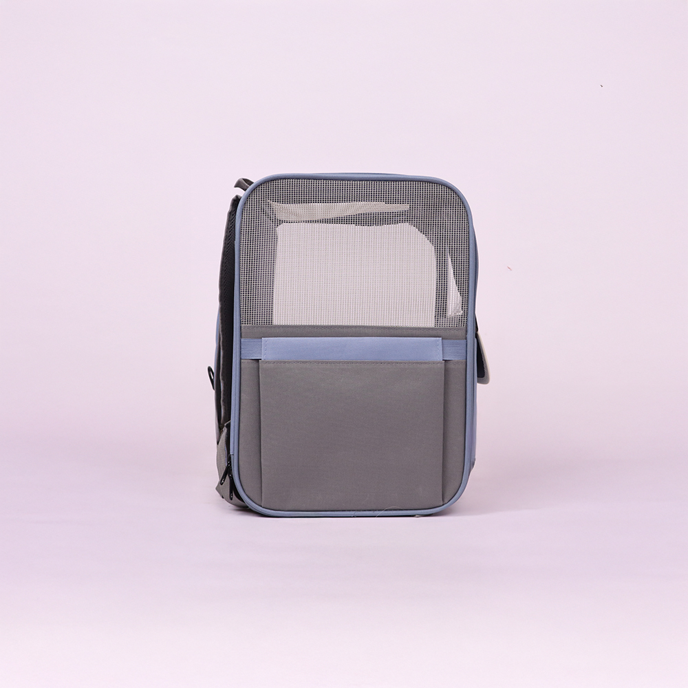 Skatrs Carrier Backpack with Front Pocket for Cats (Grey) image 4
